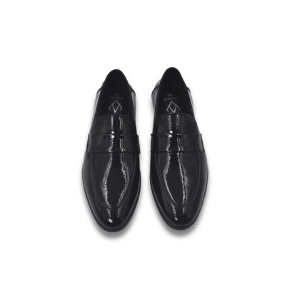 Nòz·ze – Black Belgian Penny Patent Slip On 329A - Image 3