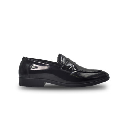 Nòz·ze – Black Belgian Penny Patent Slip On 329A - Image 7