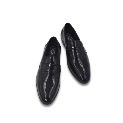 Nòz·ze – Black Belgian Penny Patent Slip On 329A - Image 6